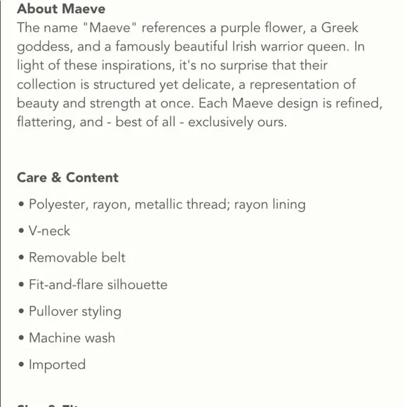 Anthropologie Paisley Belted Dress - Picture 2 of 9